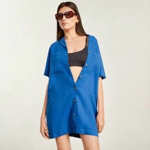 Everlane 100% Linen Workwear Dress XS💙